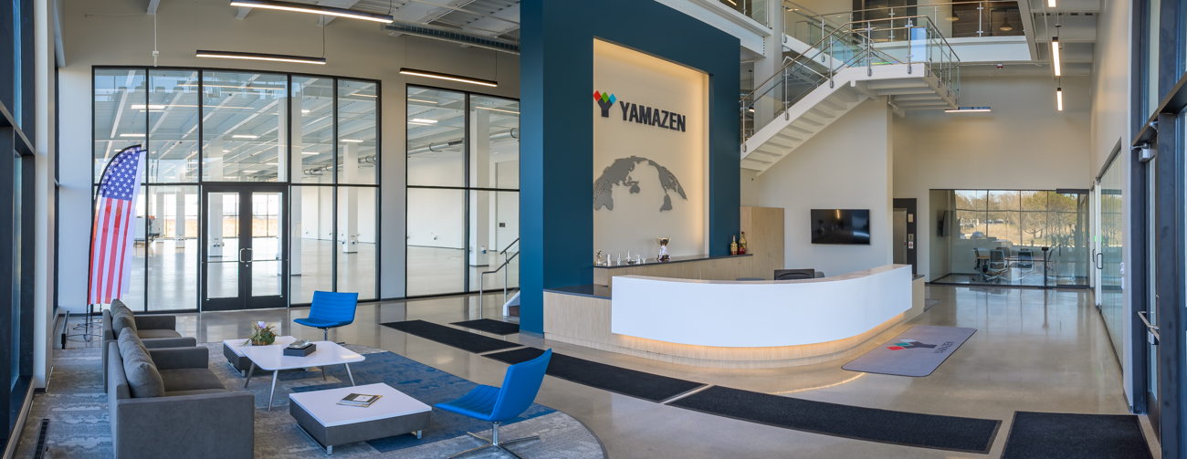 YAMAZEN Corporate Office / Interiors Manufacturing / Industrial